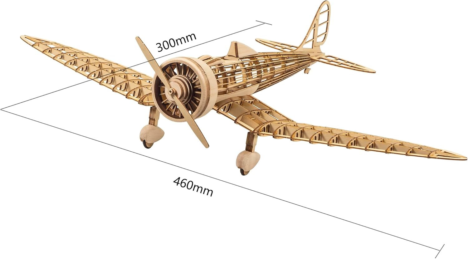 1/24 Dancing Wings Hobby  Wood Kit KA-14 460mm 3D Jigsaw Woodcraft Model Display #VX17